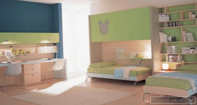 Дизајн на соба за хетеросексуални деца