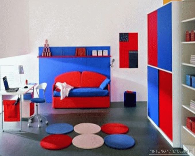 Соба за момче, стил на минимализмот