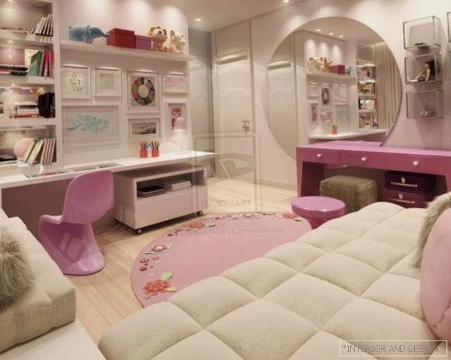 Соба дизајн за една девојка