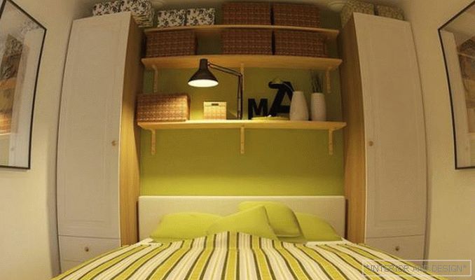Фото дизајн на мала спална соба