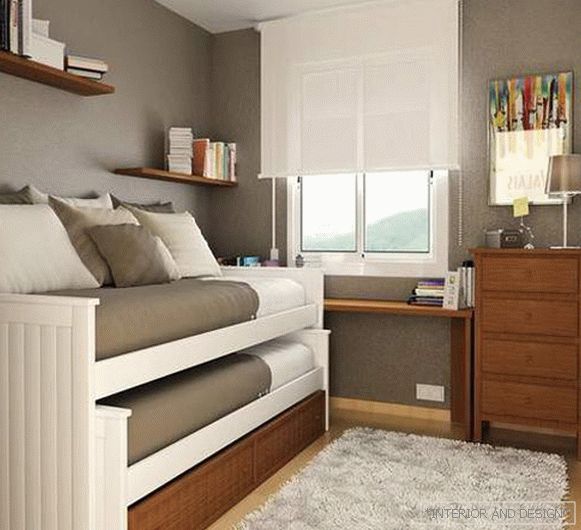 Дизајн со мала спална соба 24