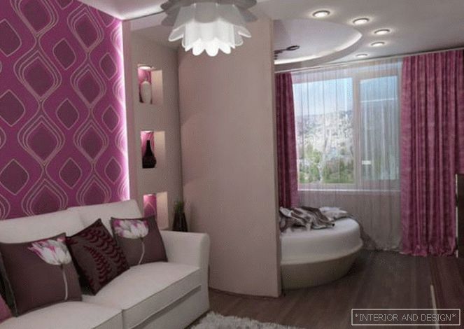 Спална соба во комбинација со балкон или лоѓа - фото