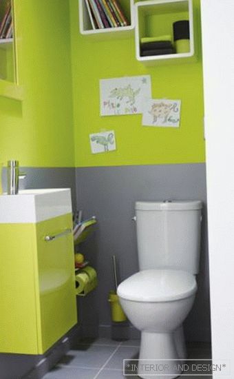 Боја решение за тоалет дизајн 6