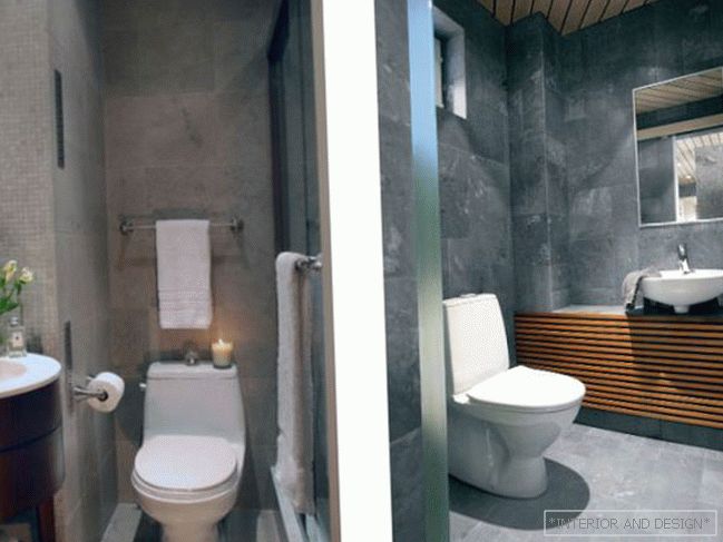 Тоалет дизајн 2 квадратни. м - 2