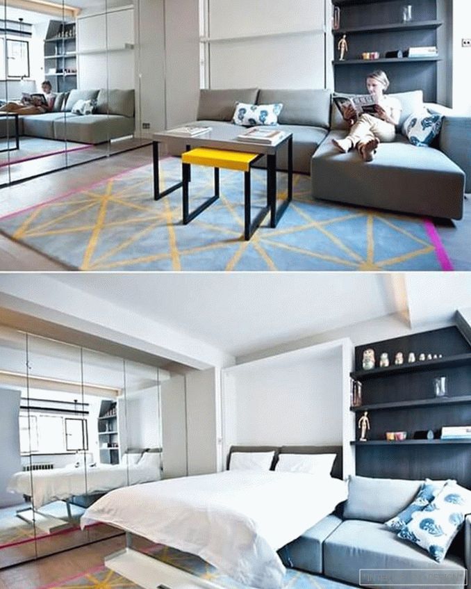 Дневна соба со преклопен кревет