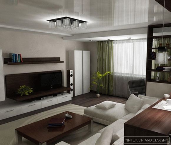 Мебел за дневната соба во модерен стил (минимализам) - 5