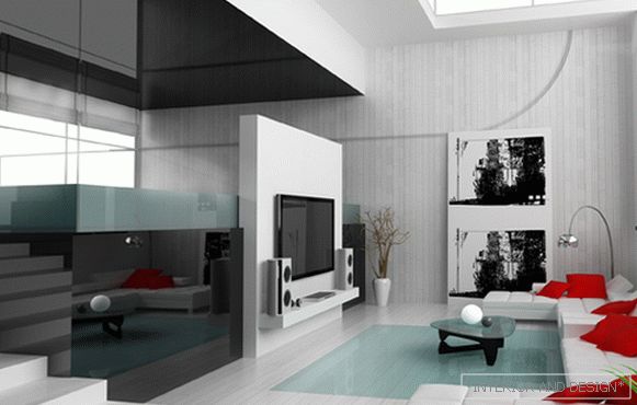 Мебел за дневна соба во модерен стил (техно) - 5