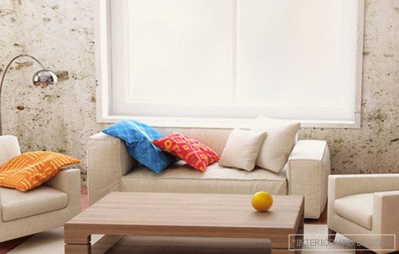 Мебел за дневната соба во модерен стил (екостил) - 3