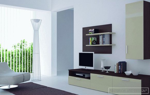 Мебел за дневната соба во современ стил (минимализам) - 2