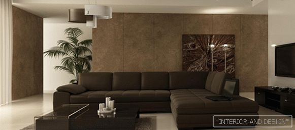 Мебел за дневната соба во модерен стил (минимализам) - 4