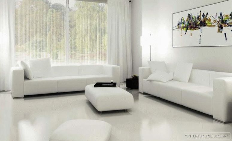 Завеси за дневната соба во стилот на минимализмотот 2