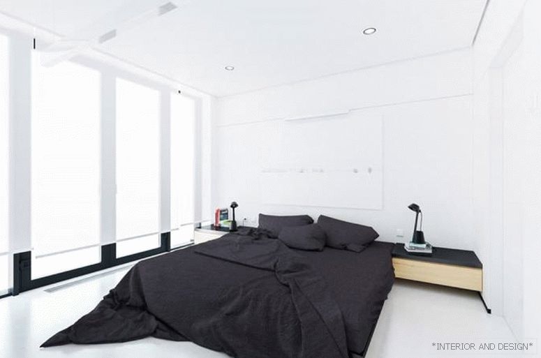 Завеси за спалната соба во стилот на минимализмот 8