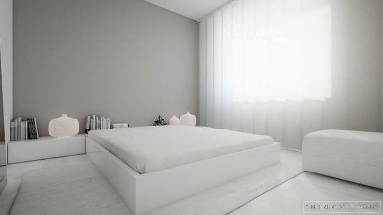 Завеси за спалната соба во стилот на минимализмот 10