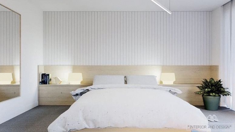 Завеси за спалната соба во стилот на минимализмот 1