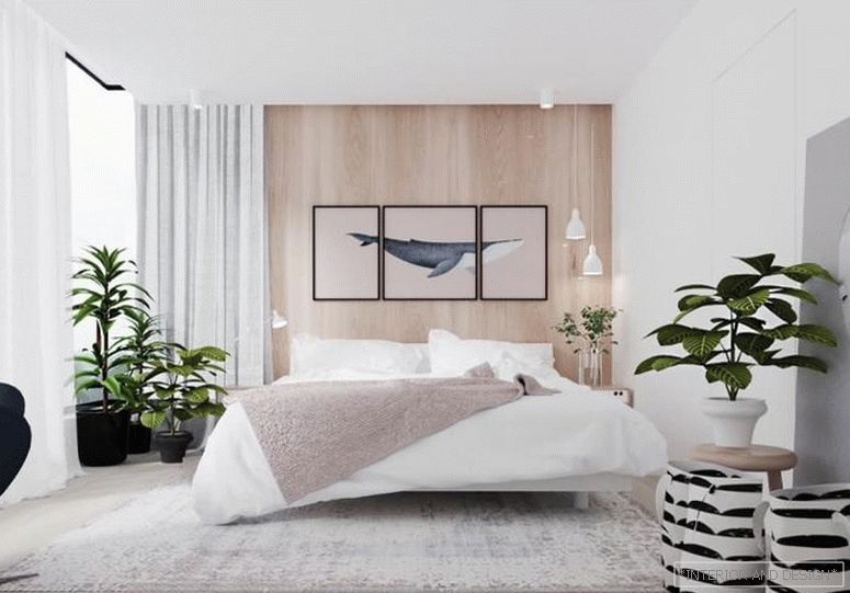 Завеси за спалната соба во стилот на минимализмот 2