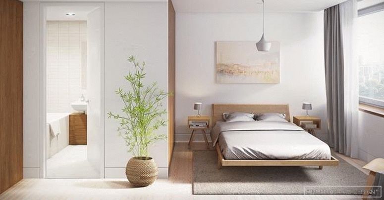 Завеси за спалната соба во стилот на минимализмот 4